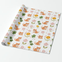 Lyckliga Katter och Klöver Presentpapper