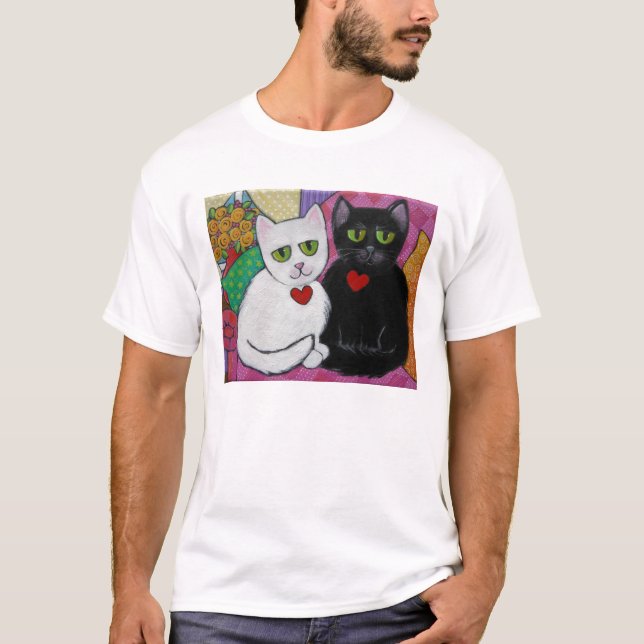 Lyckliga katter t-shirt (Framsida)