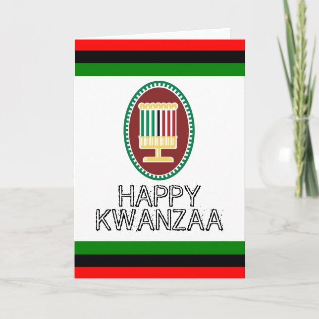 Lyckliga Kwanzaa Helgkort (Framsida)