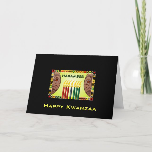 Lyckliga Kwanzaa Kort (Framsida)