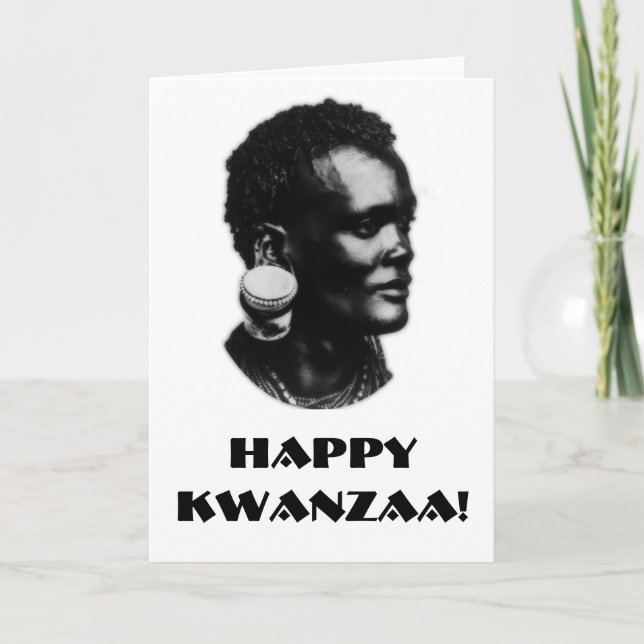 Lyckliga Kwanzaa! Kort (Framsida)