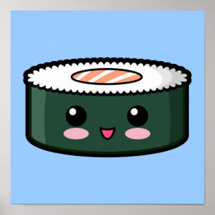 Lyckliga laxSushi Poster