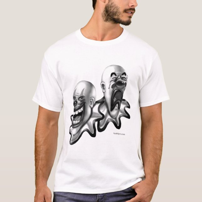 Lyckliga & ledsna gangsterclowner t-shirt (Framsida)
