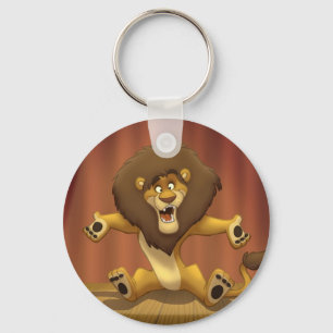 Lyckliga lejona Keychain Nyckelring