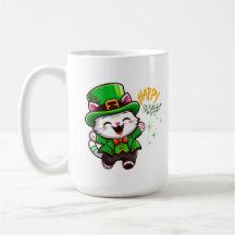 Lyckliga Leprechaun Katt