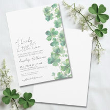 Lyckliga lilla en St. Patrick's Day baby shower