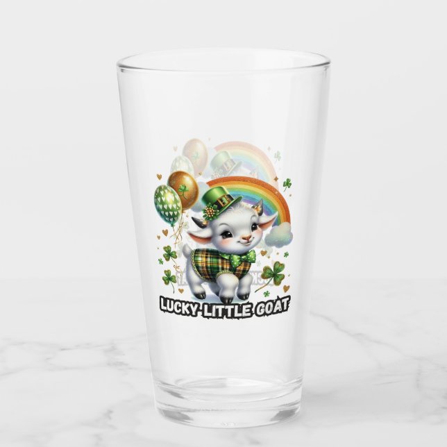 Lyckliga Lilla Geten - St. Patrick's Day  Glaskopp (Framsida)