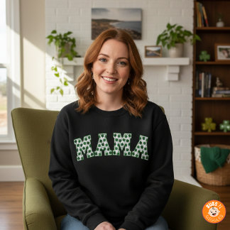 Lyckliga Mamma Klöver St. Patricks Dag Mamma Shamr T Shirt