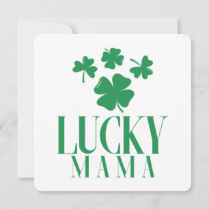 Lyckliga Mamma St. Patrick's Day-kort – Mors dag Julkort