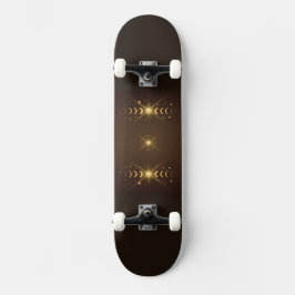 Lyckliga månen mini skateboard bräda 18,5 cm