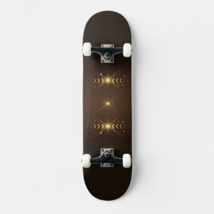 Lyckliga månen  mini skateboard bräda 18,5 cm