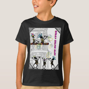 Lyckliga Mardi Gras--Balkongplats T Shirt