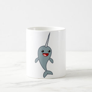 Lyckliga Narwhal Kaffemugg