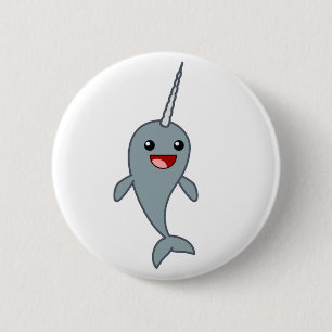Lyckliga Narwhal Knapp