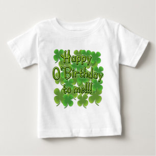 Lyckliga O'Birthday till mig med Shamrocks T Shirt