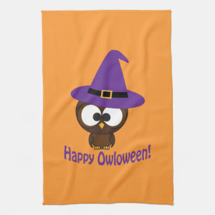 Lyckliga Owloween Kökshandduk
