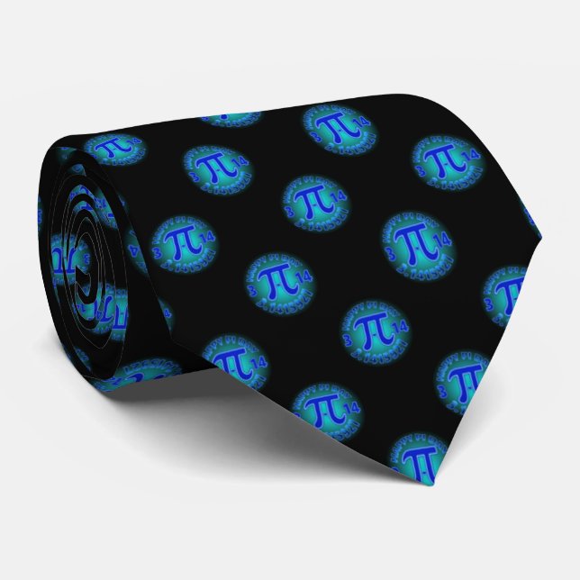 Lyckliga Pi-dagmanar Tie. Slips (Rullad)