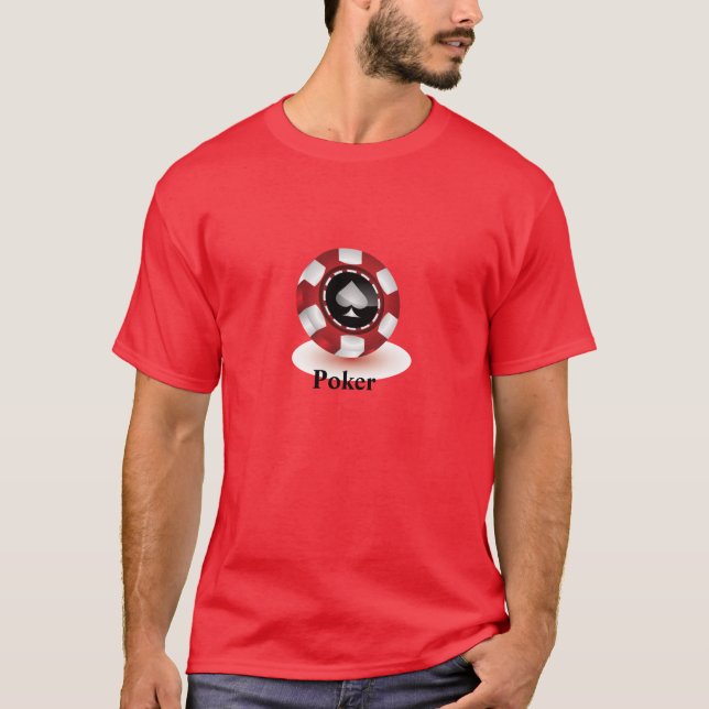 Lyckliga pokerchipmanar T-tröja T Shirt (Framsida)