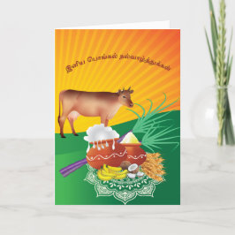 Lyckliga Pongal hälsningar - GC001 Kort