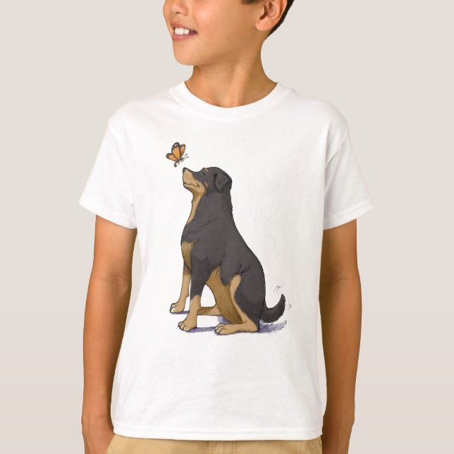 Lyckliga Rott T-shirt (Framsida)