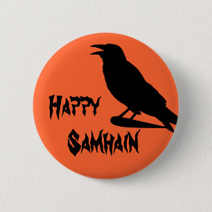 Lyckliga Samhain knäppas Knapp