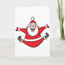 Lyckliga Santa Helgkort