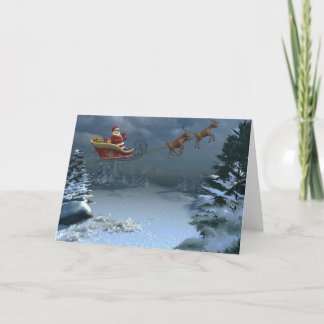 lyckliga santa helgkort
