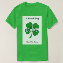 Lyckliga Shamrock Vintage T Shirt