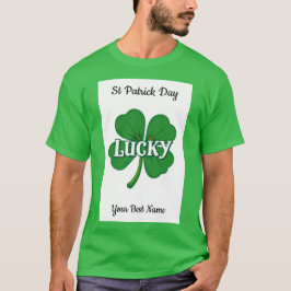 Lyckliga Shamrock Vintage T Shirt