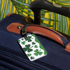 Lyckliga Shamrocks Bagagebricka