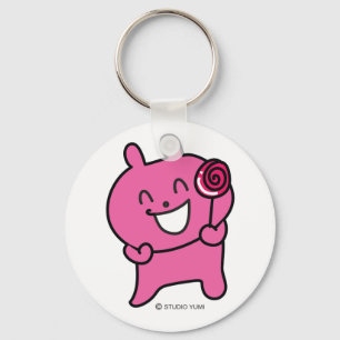 Lyckliga smaskiga Keyholder Nyckelring