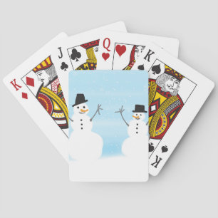 Lyckliga snögubbear spel kort