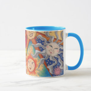 Lyckliga solar mugg
