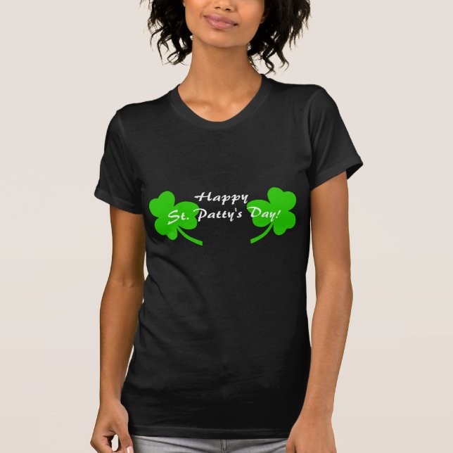 Lyckliga St.-liten pastej dag! ShamrocksT-tröja Tee Shirt (Framsida)