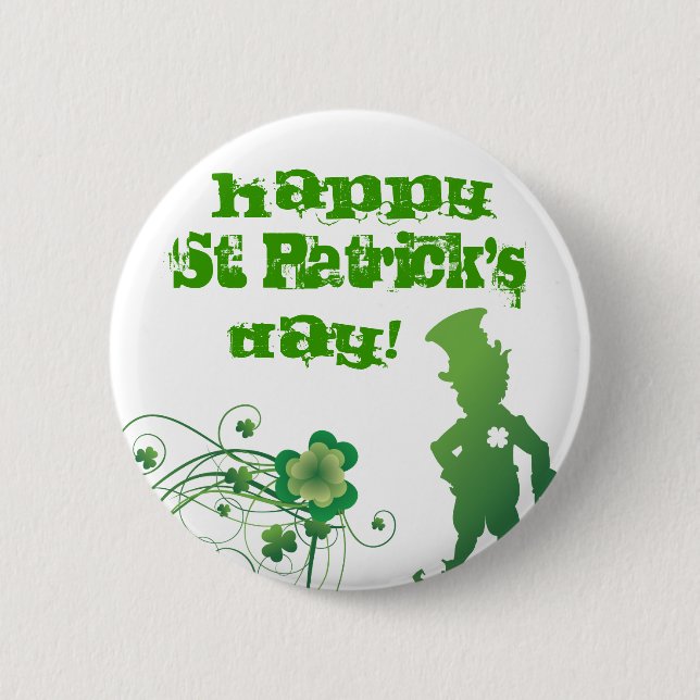 Lyckliga St Patrick, dag! Knapp (Framsida)