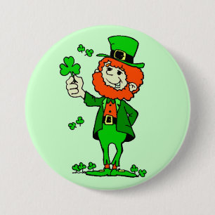 Lyckliga St Patrick knäppas Knapp