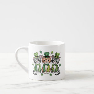 Lyckliga St. Patricks dag-katter-47474 Espressomugg
