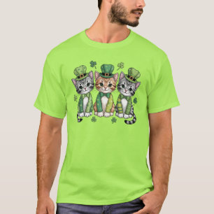 Lyckliga St. Patricks dag-katter-47474 T Shirt