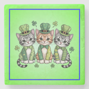 Lyckliga St. Patrick's Day Kattungar-47474 Stenunderlägg