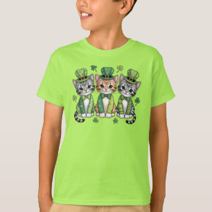 Lyckliga St. Patrick's Day Kattungar-47474 T Shirt
