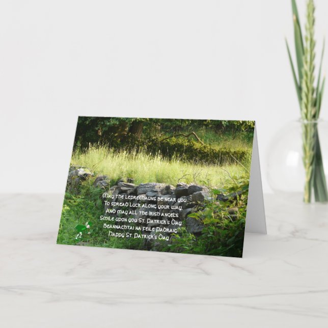 Lyckliga Sts Patrick dag! Kort (Framsida)