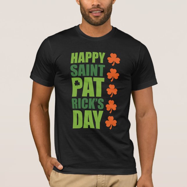 Lyckliga Sts Patrick dag Tee Shirt (Framsida)