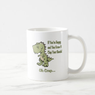 Lyckliga T-Rex Kaffemugg