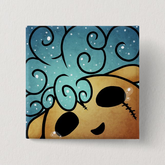 Lyckliga tankar knapp (Framsida)