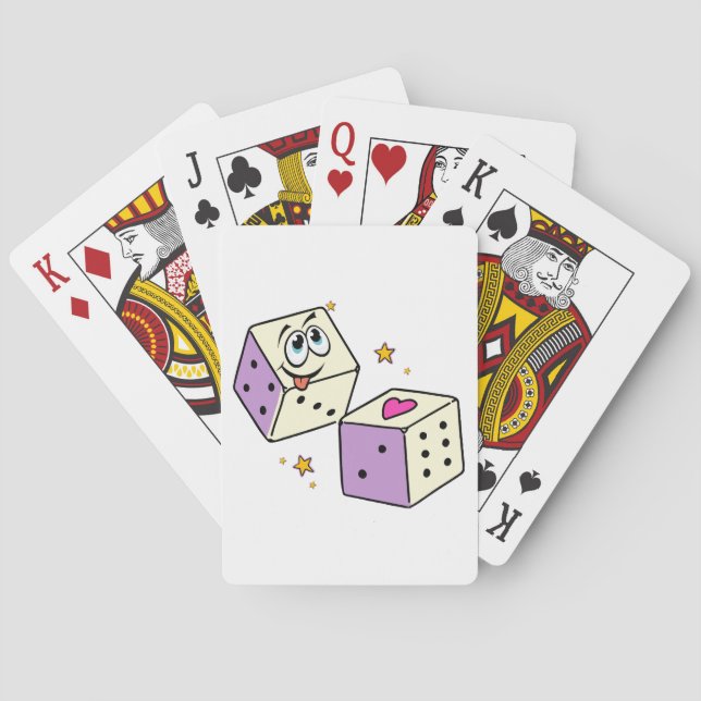 Lyckliga Tärningar Casinokort (Baksidan)