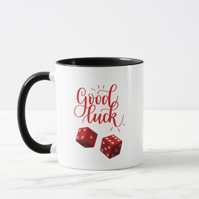 lyckliga tärningar mugg (Vänster)