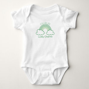 Lyckliga tecken personligt babynamn t shirt