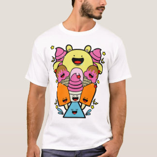 Lyckliga tecken t shirt