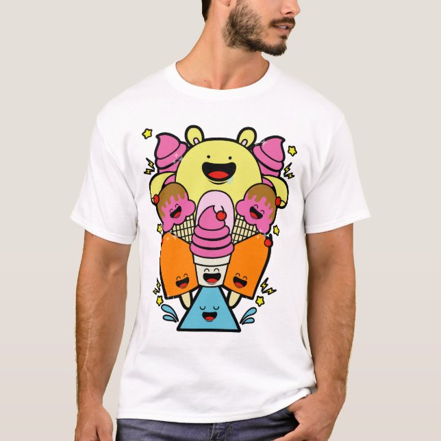 Lyckliga tecken t shirt (Framsida)