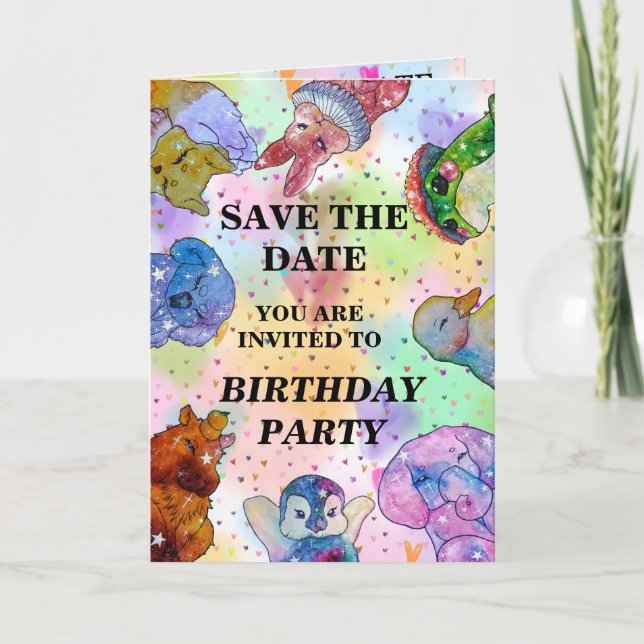 Lyckliga Trollformler Inbjudan (Framsida)